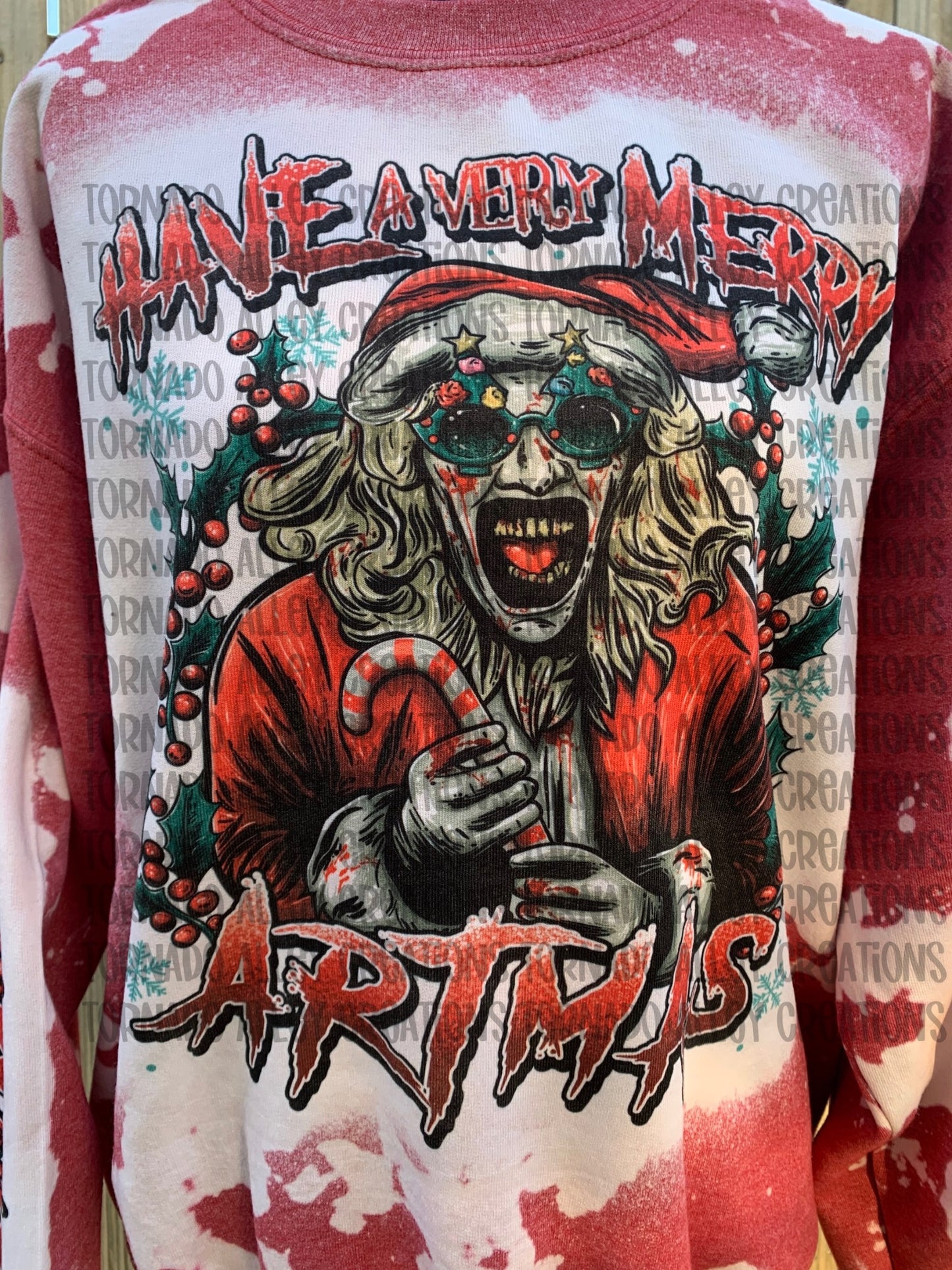 Spooky Christmas Clown Crewneck
