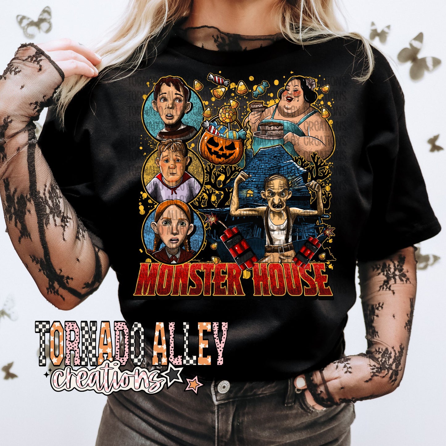 Spooky Monster House Tee