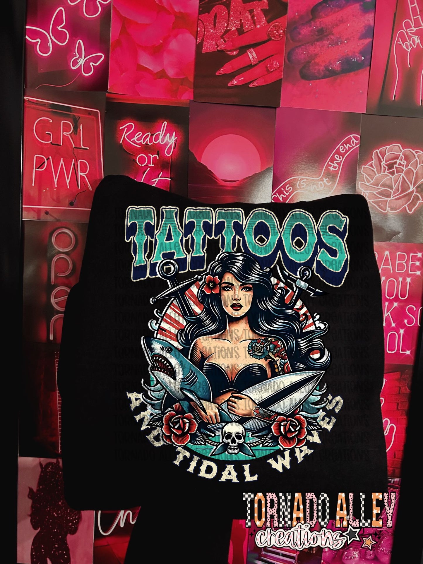 Tattoos and Tidal Waves Crewneck