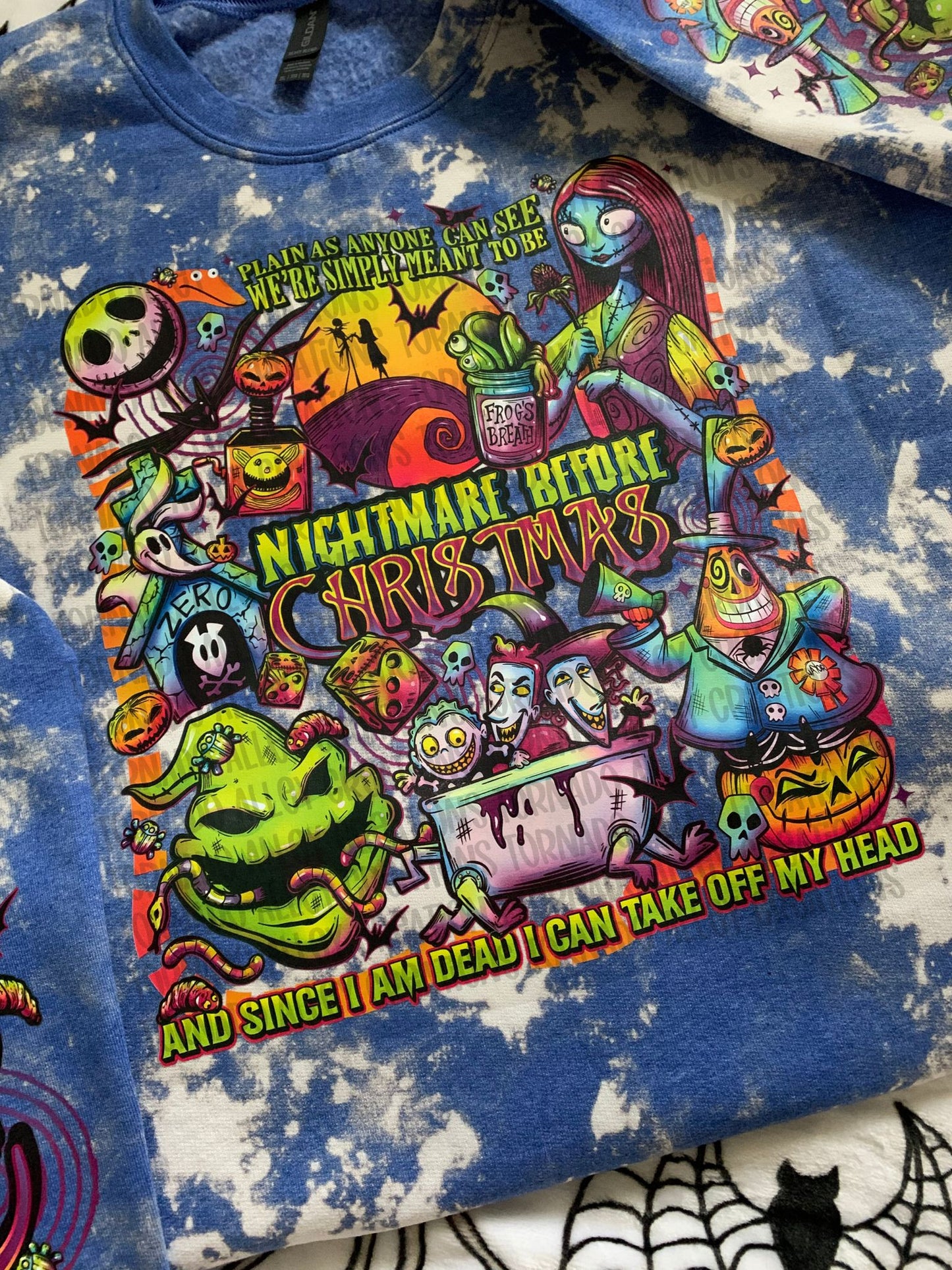 Spooky Neon Christmas Crewneck