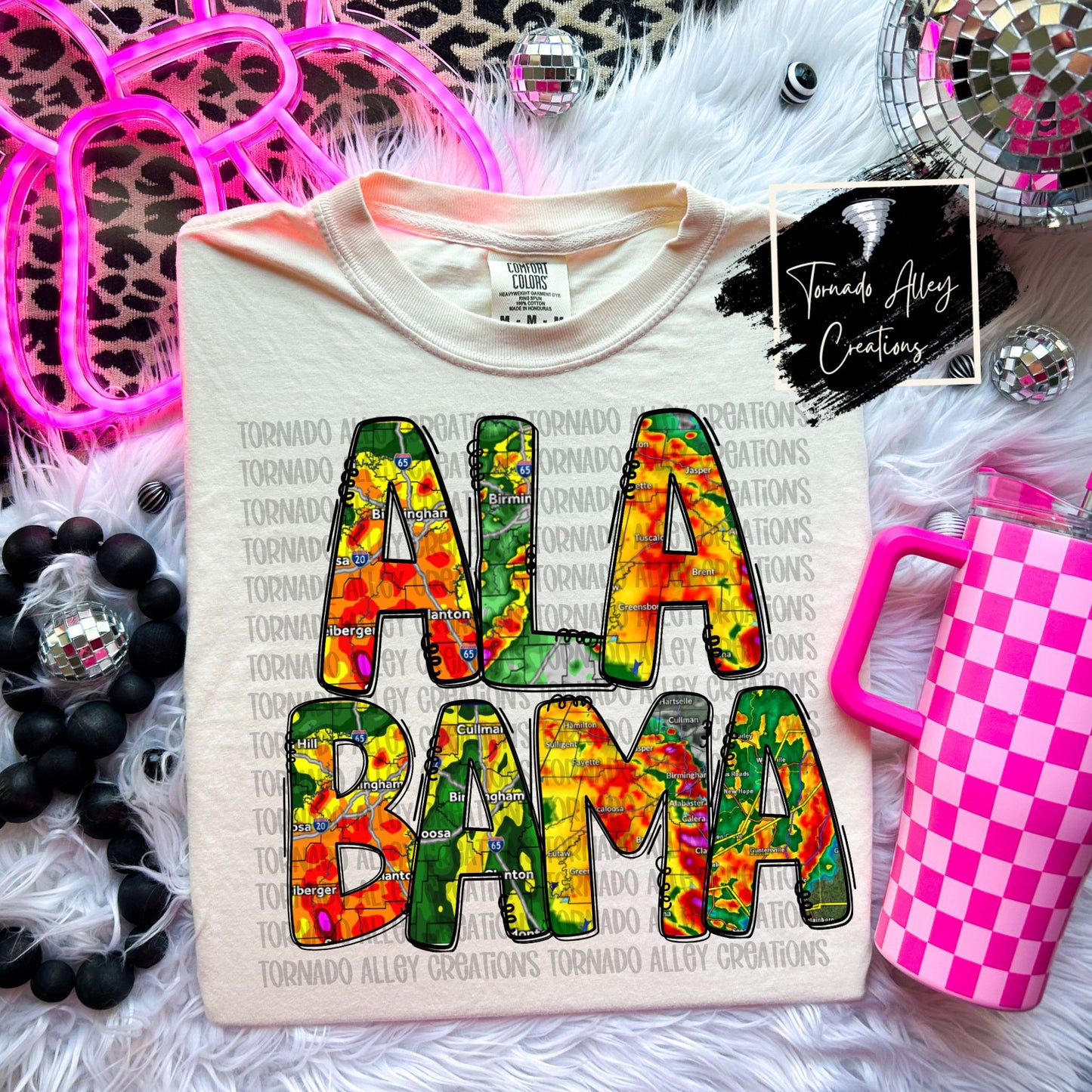 Alabama Storm Map Tee