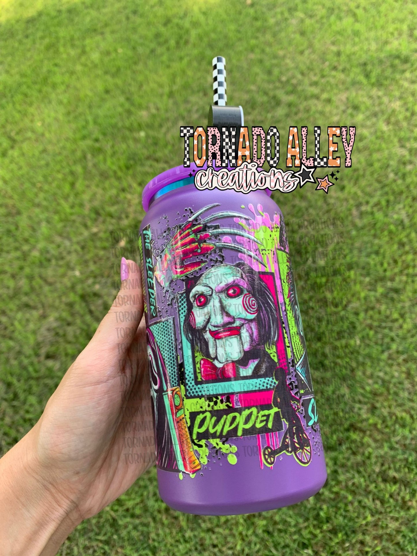 Spooky Crew Stainless Steel 16oz Can