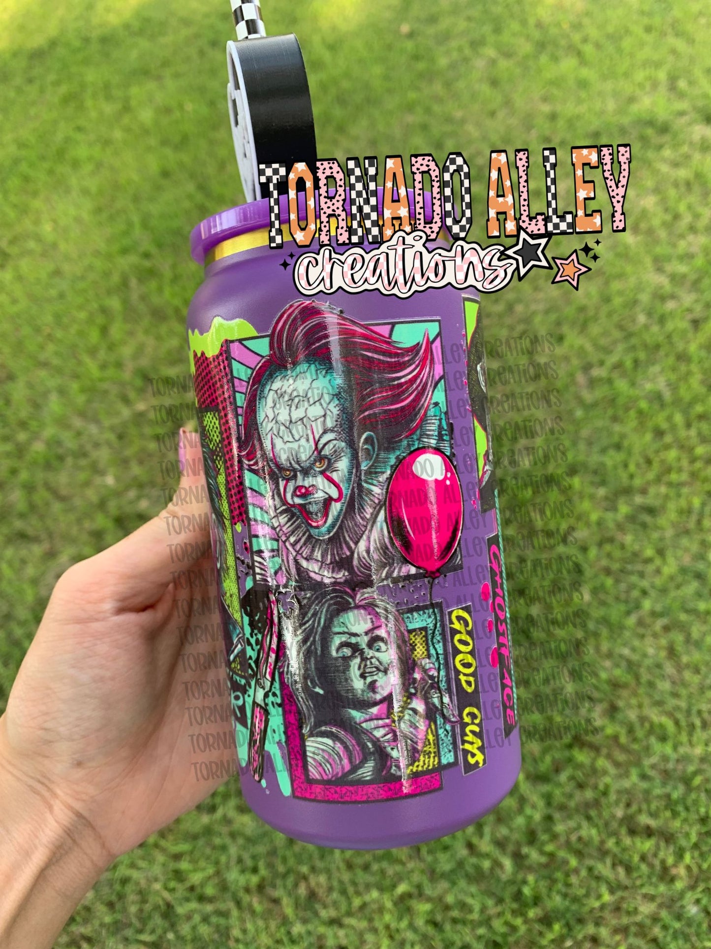 Spooky Crew Stainless Steel 16oz Can