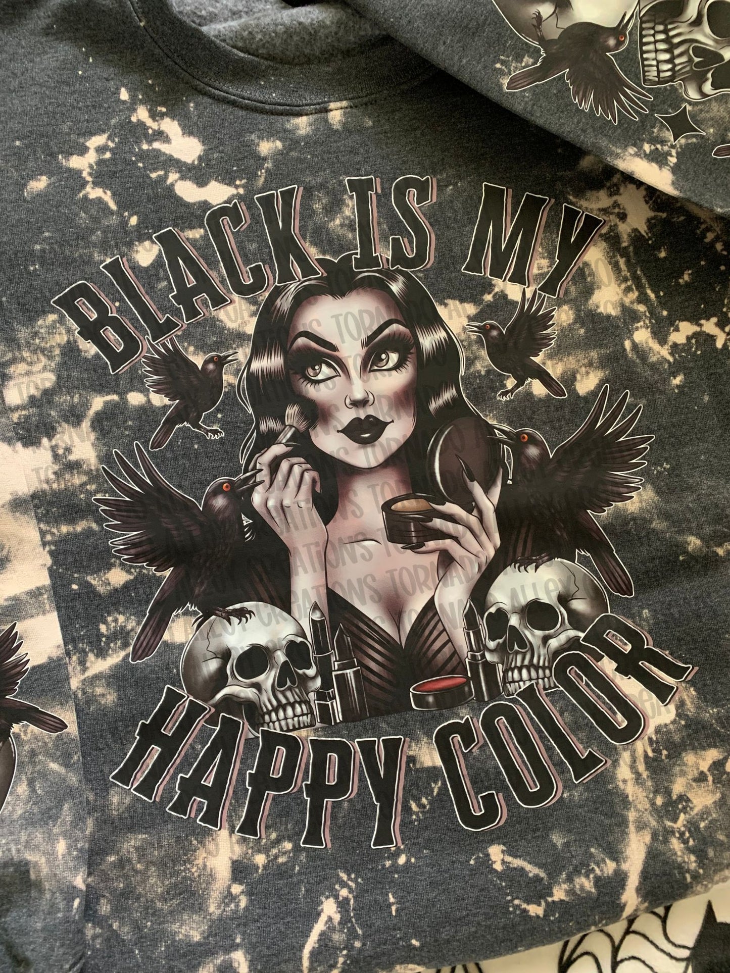 Black Is My Happy Color Crewneck