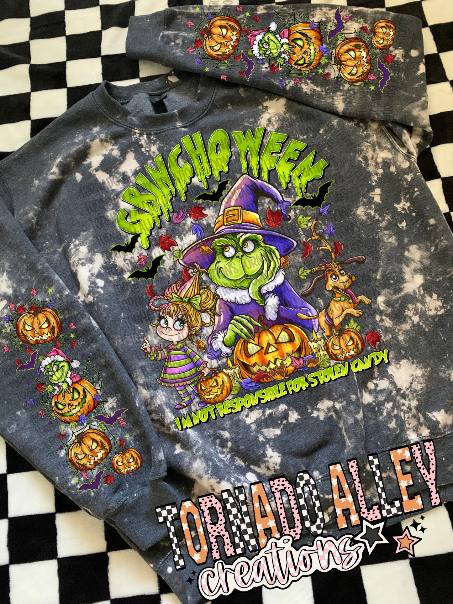Spooky Green Guy Crewneck