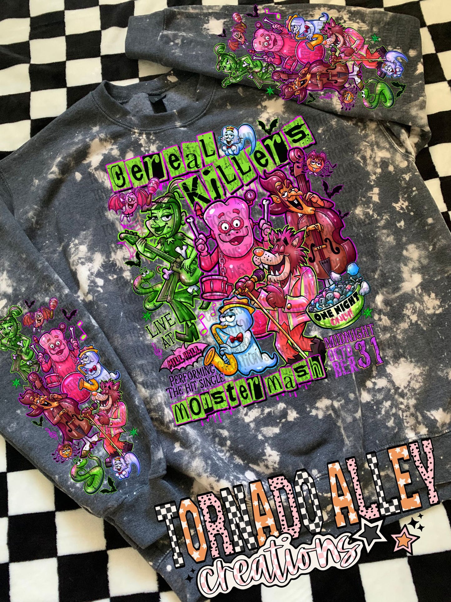 Spooky Cereal Monsters Crewneck
