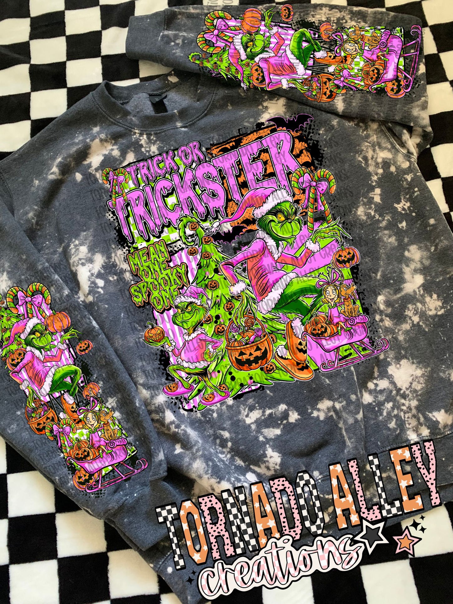 Spooky Green Guy Halloween Crewneck