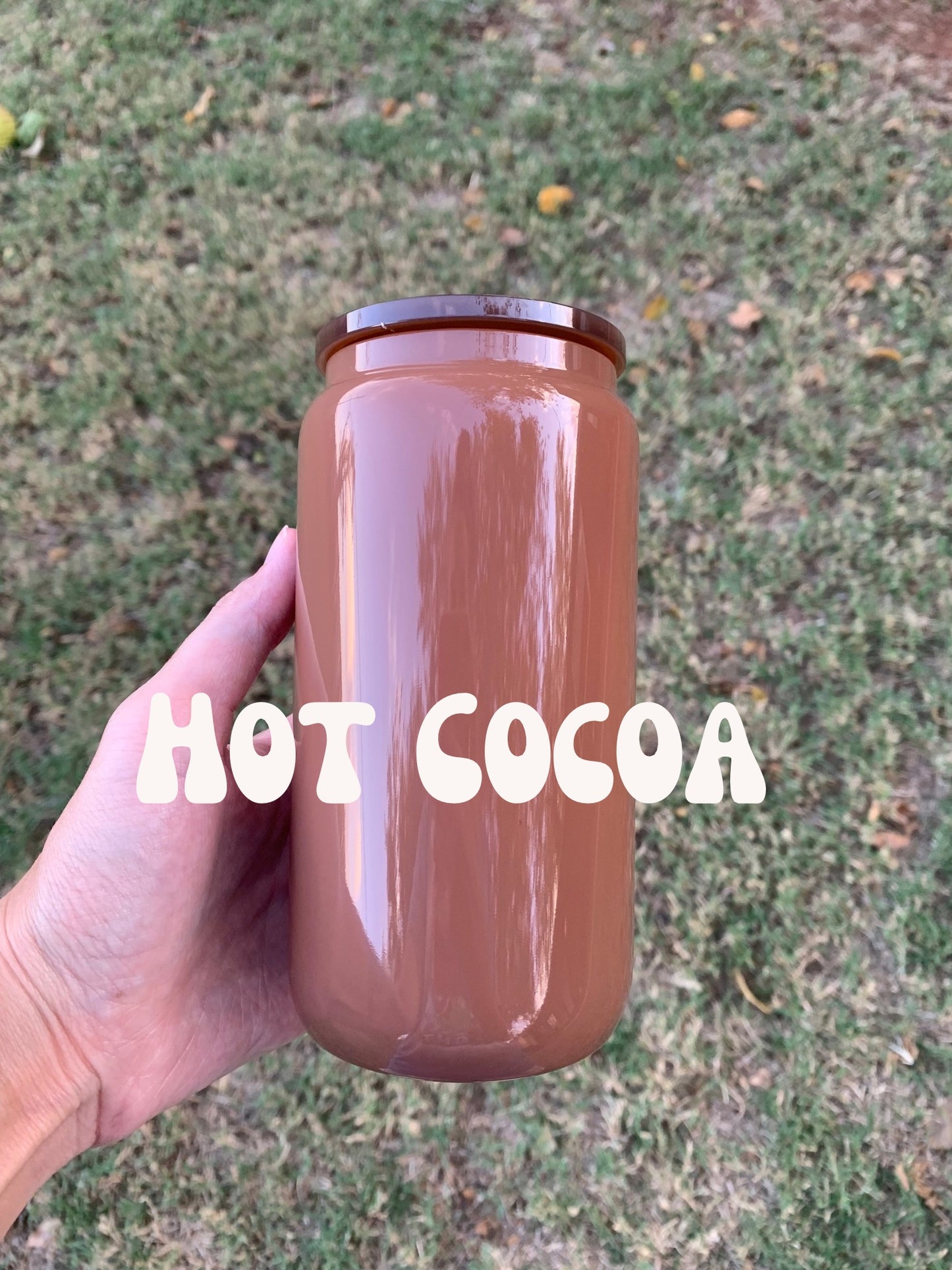 Vintage Horror Glass Can
