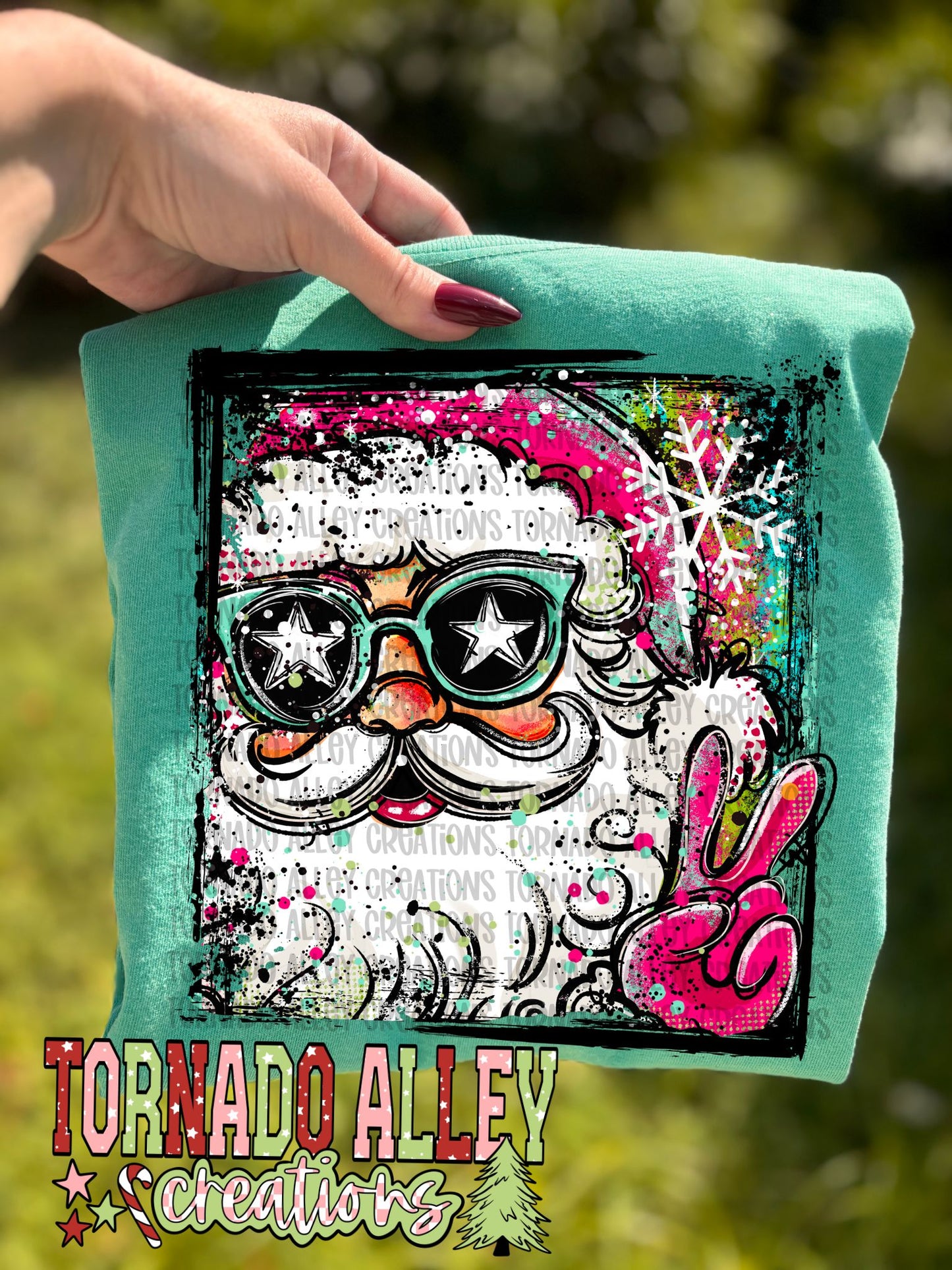 Cute Doodle Santa Tee