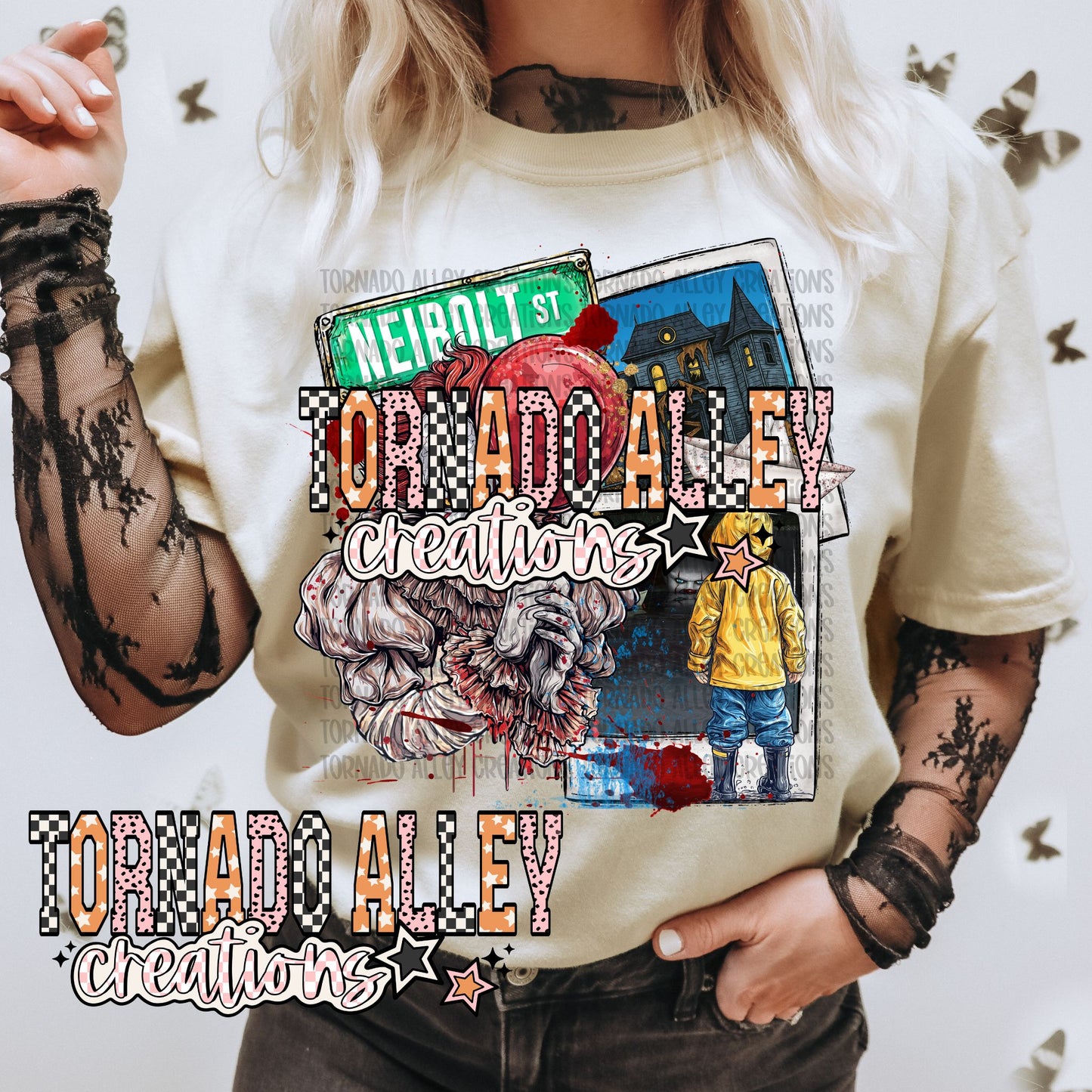 Spooky Retro Clown Tee