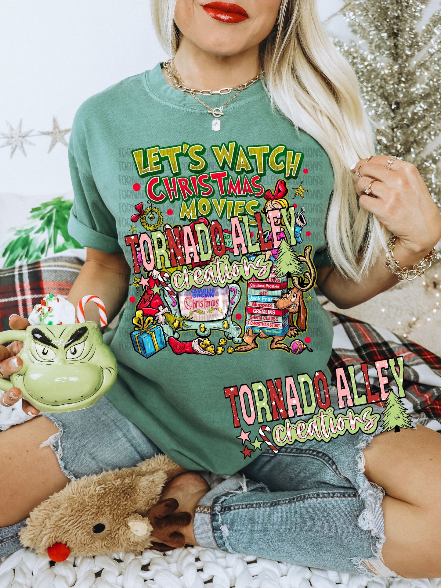 Let's Watch Christmas Movies Tee