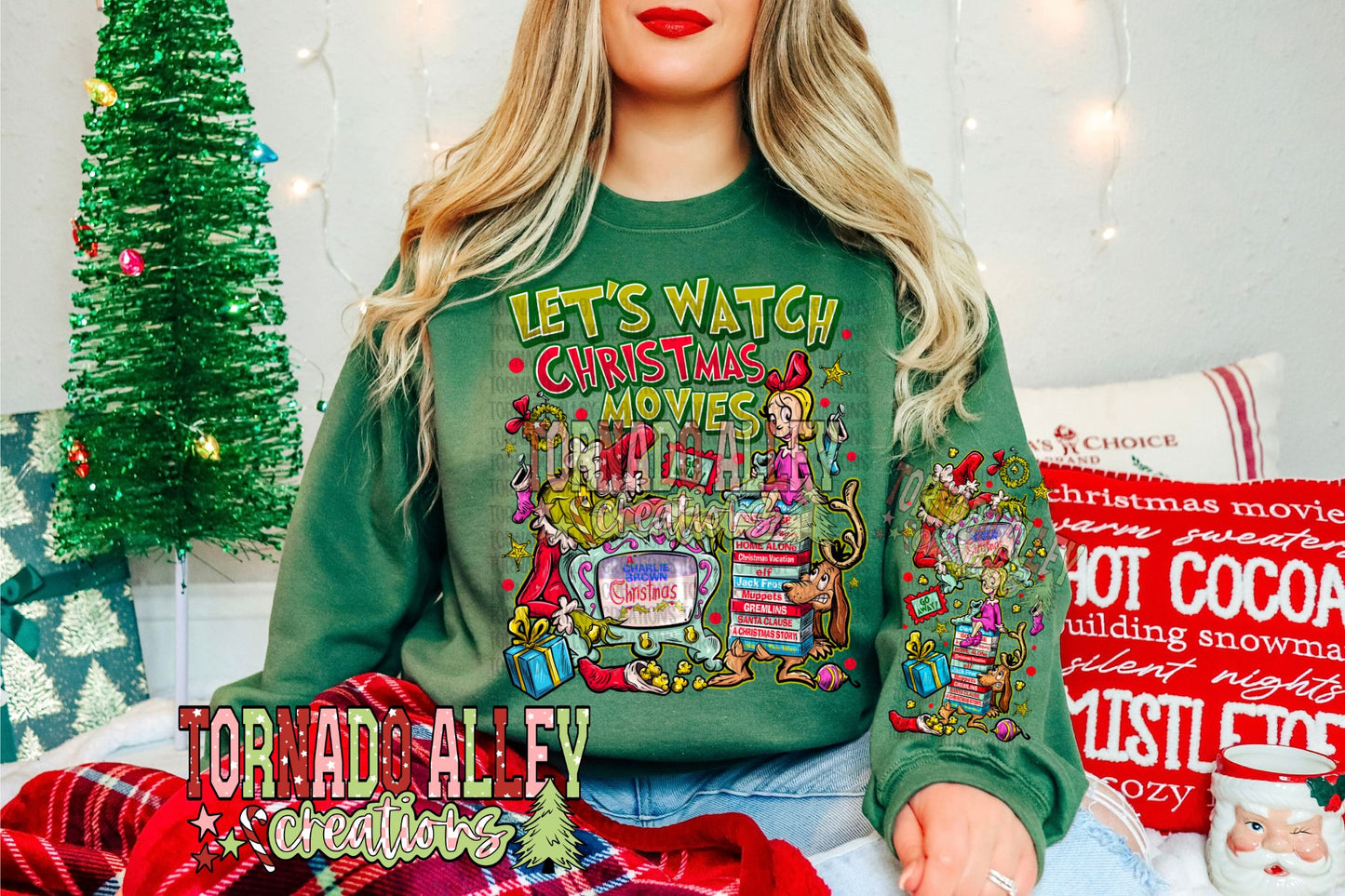 Let's Watch Christmas Movies Crewneck