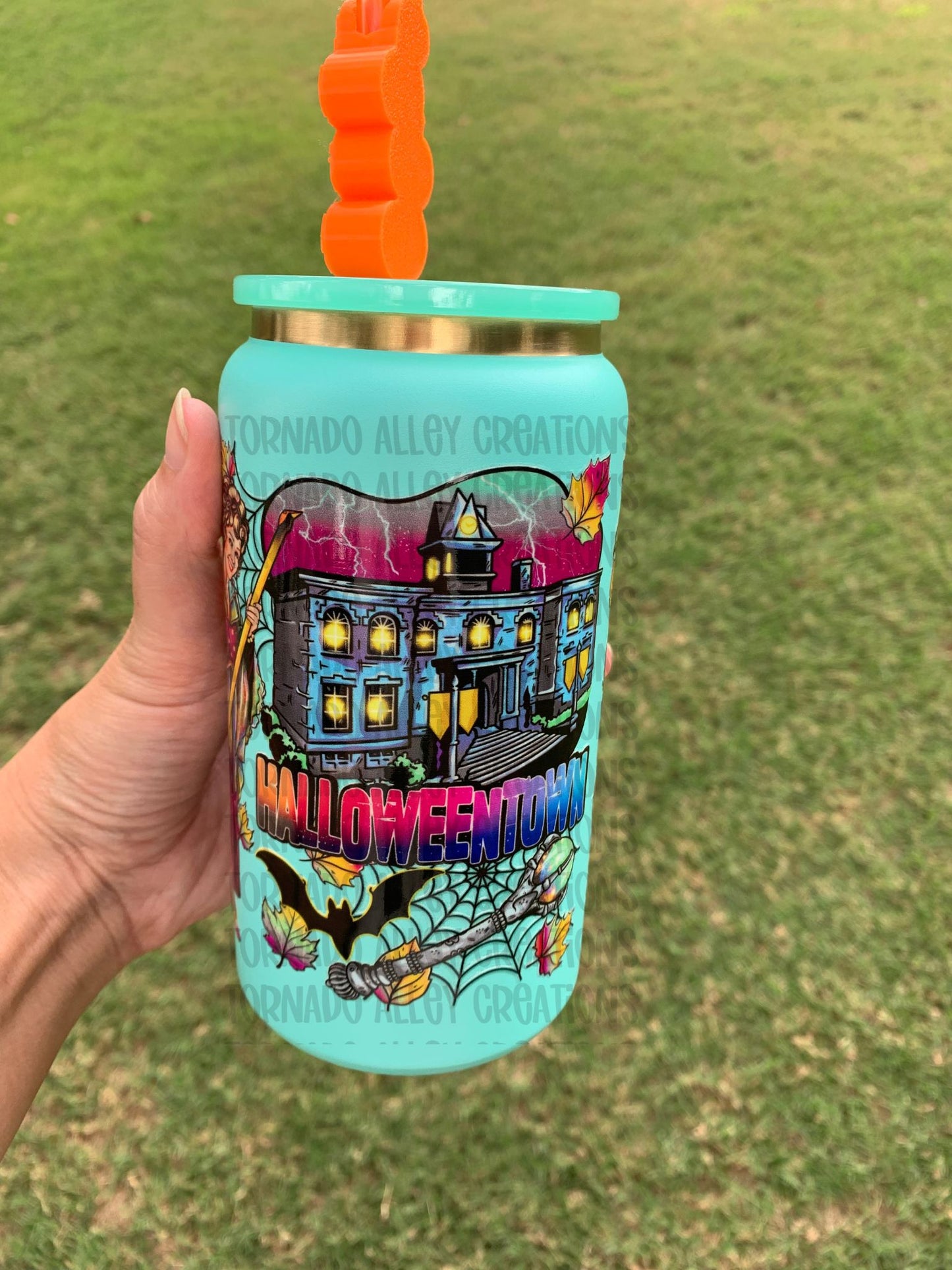 Spooky Halloween 16oz Stainless Steel Can