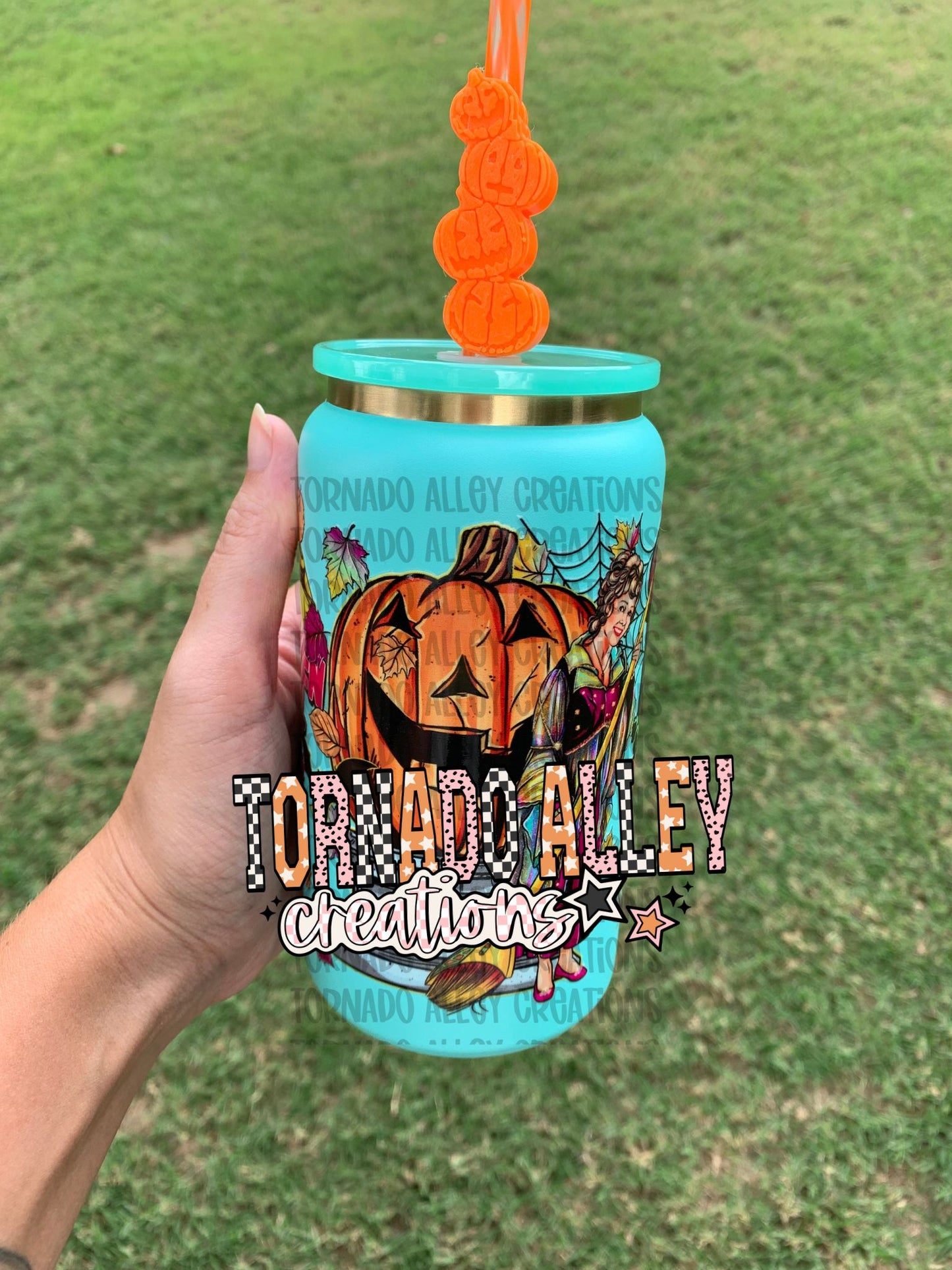 Spooky Halloween 16oz Stainless Steel Can