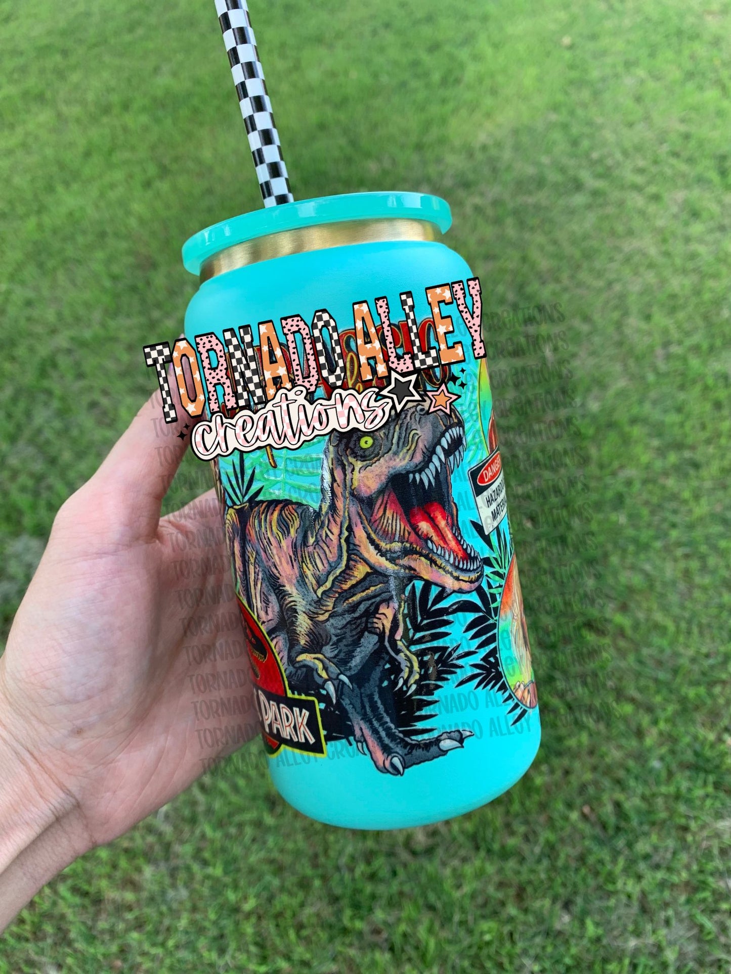 Vintage Dinosaurs 16oz Can