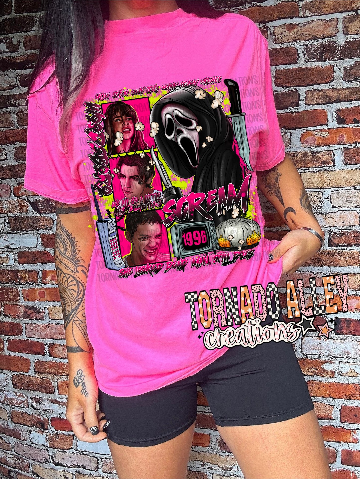 Spooky Neon Slasher Tee