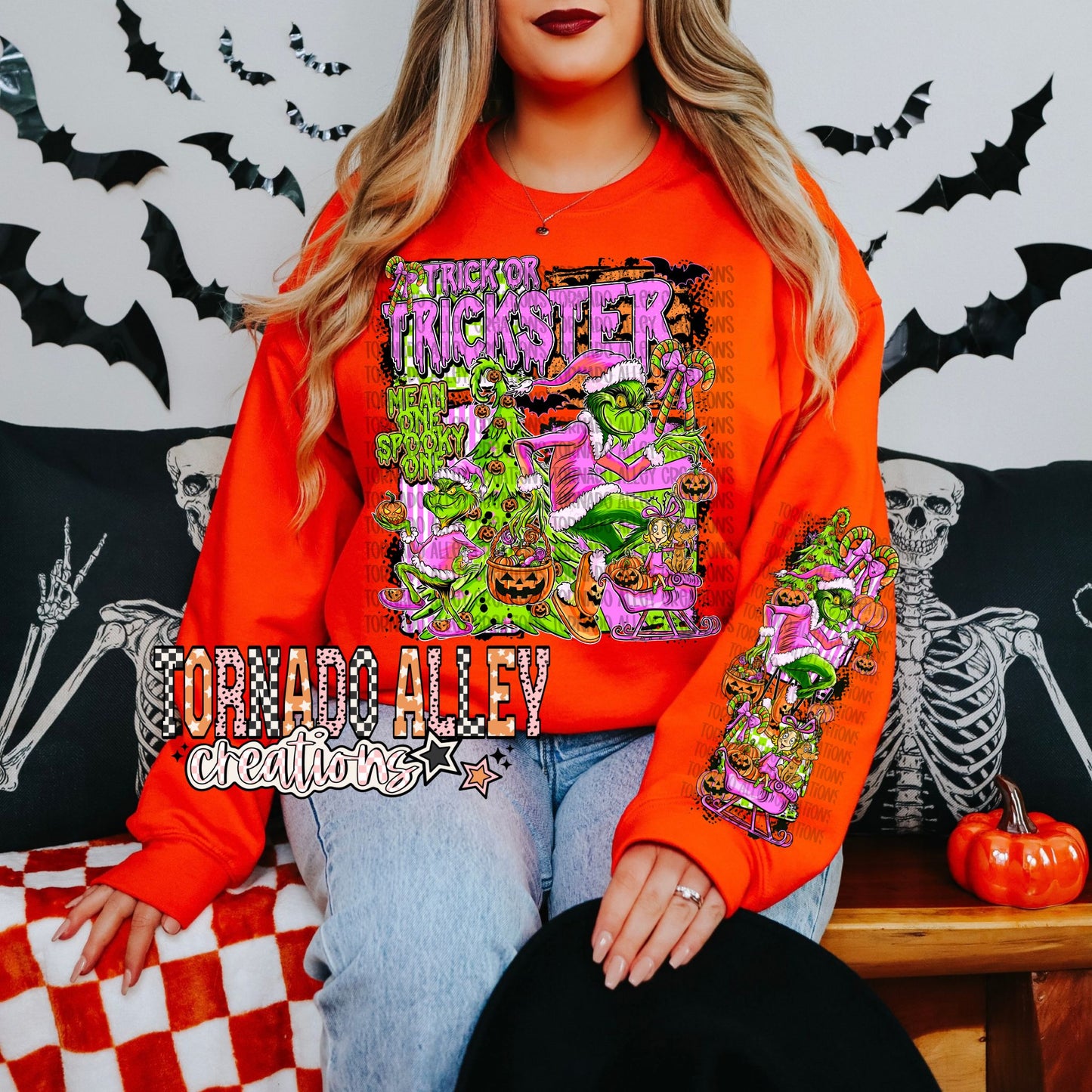 Halloween Green Guy Crewneck