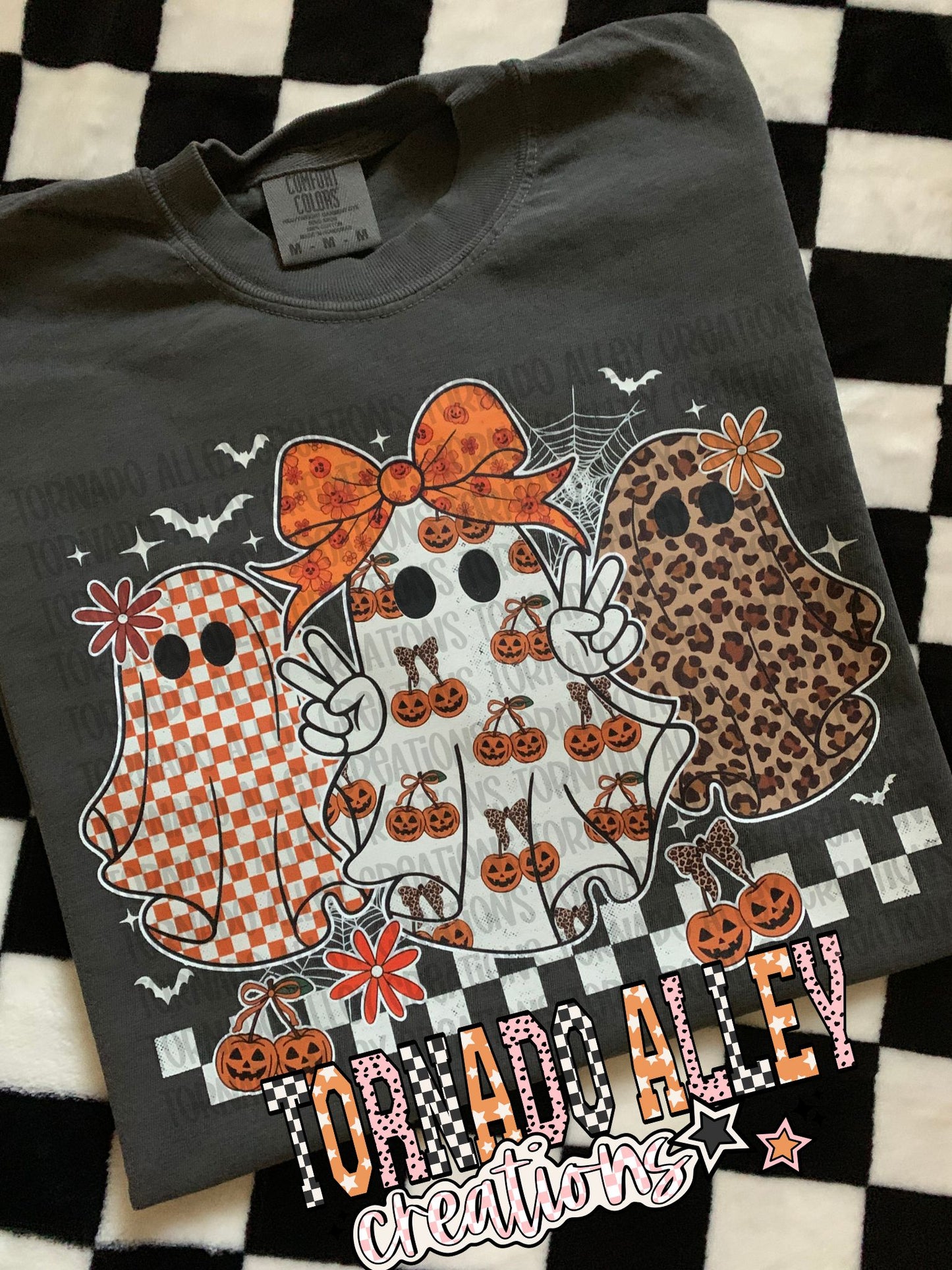 Spooky Preppy Fall Ghosts Tee