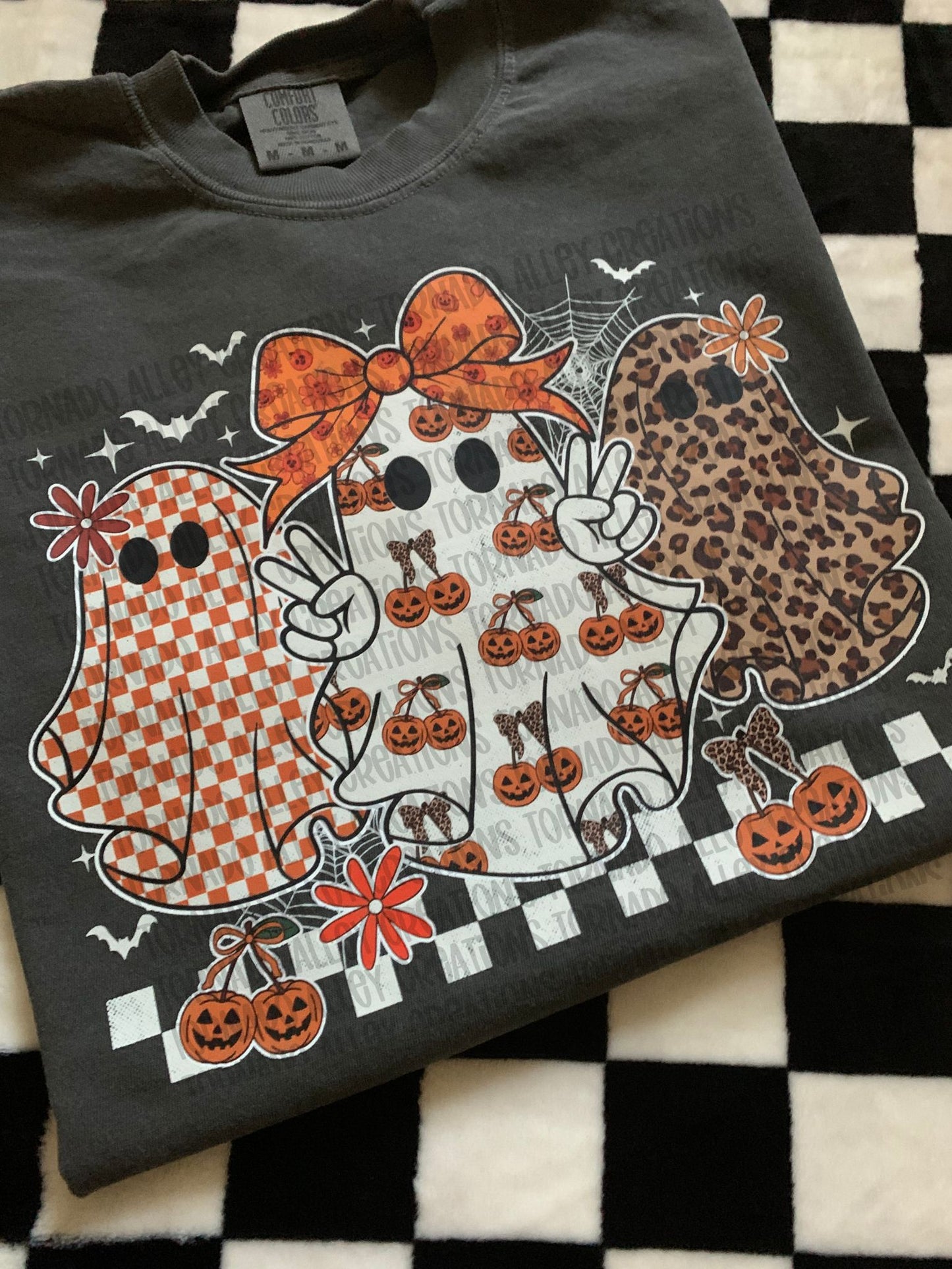 Spooky Preppy Fall Ghosts Tee