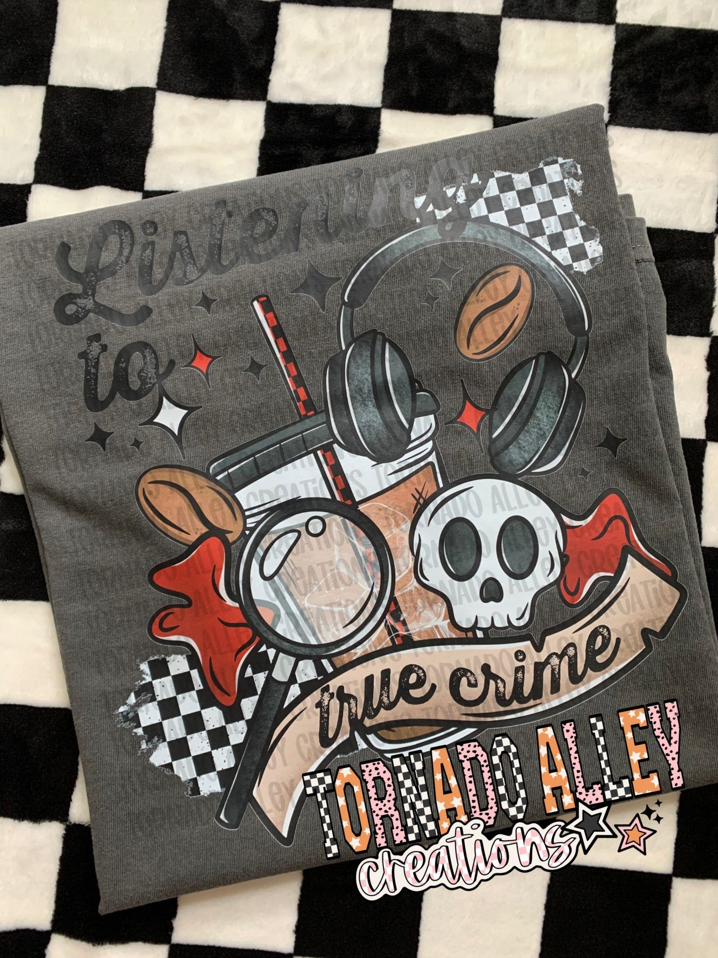 Listening To True Crime Tee
