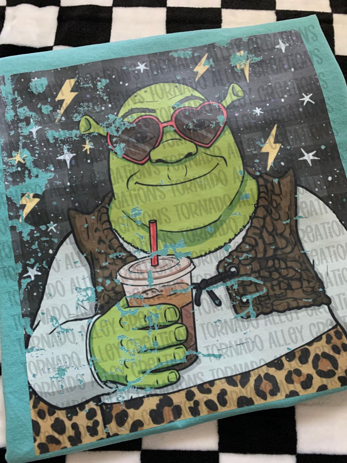 Cute Green Guy Coffee Tee