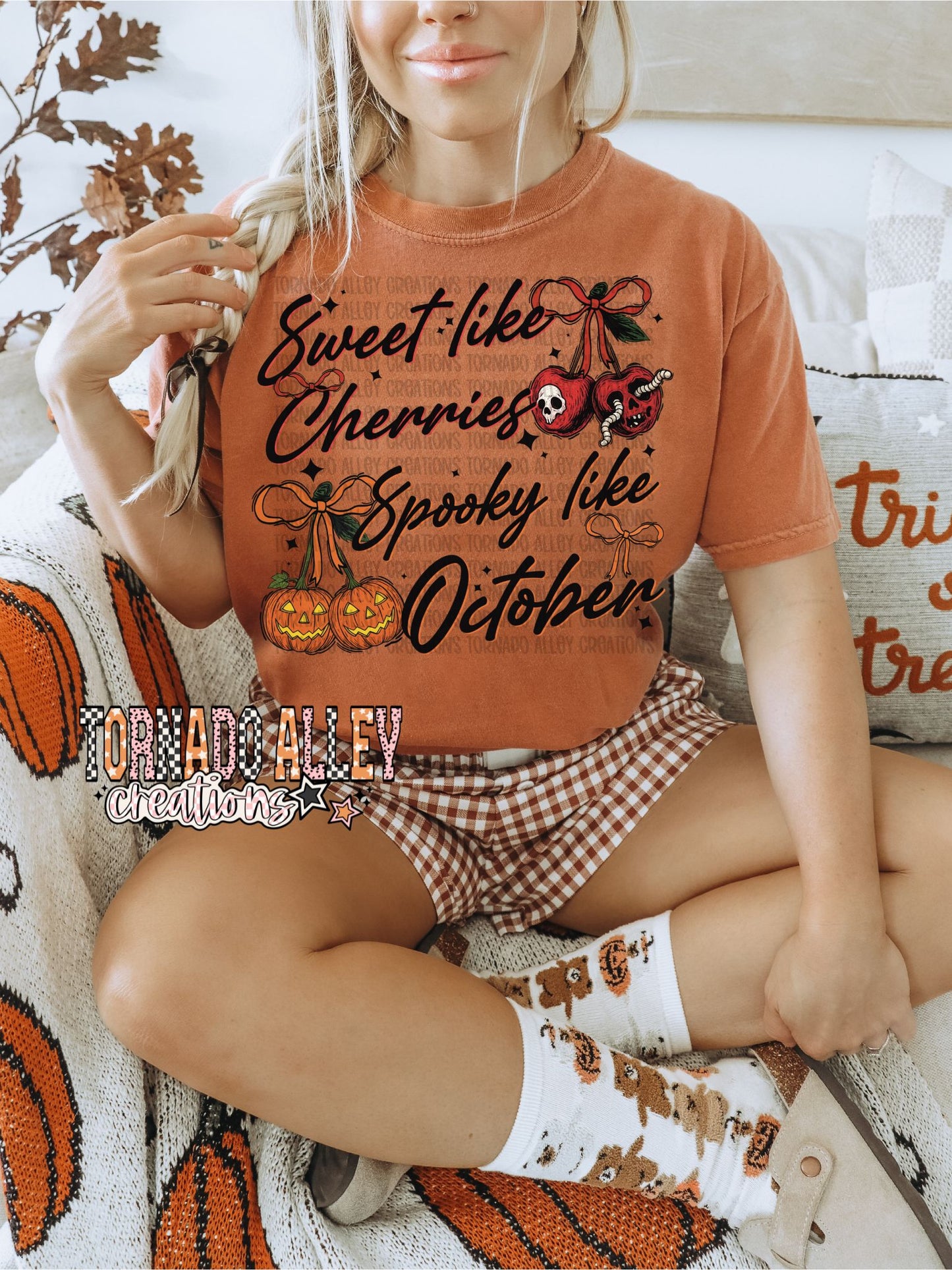 Spooky Cherries and October Tee