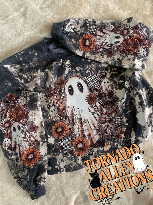 Floral Fall Ghost Crewneck