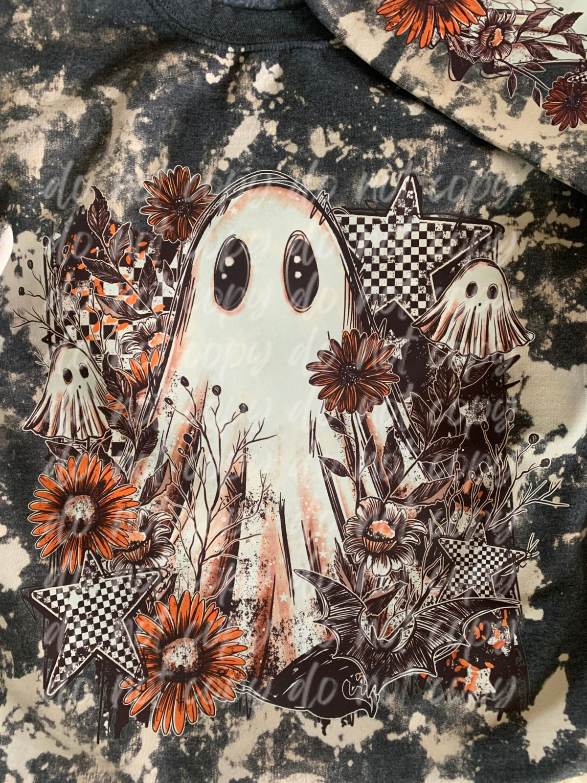 Floral Fall Ghost Crewneck