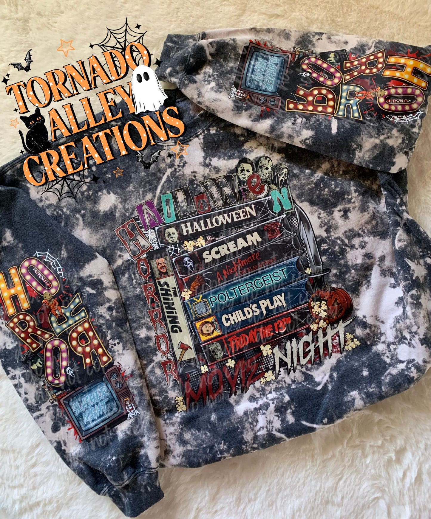 Halloween Movie Night Crewneck