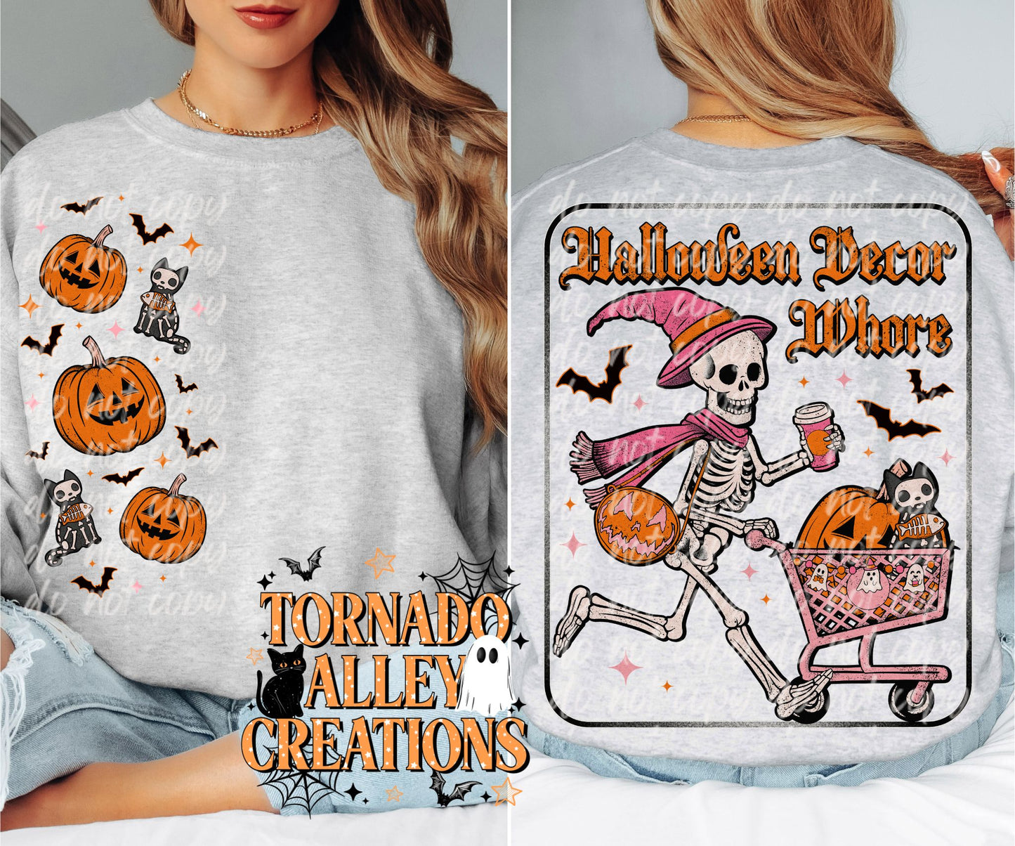 Halloween Decor Whore Crewneck