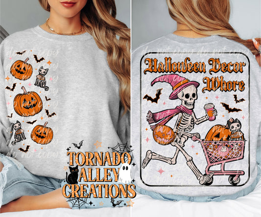 Halloween Decor Whore Crewneck