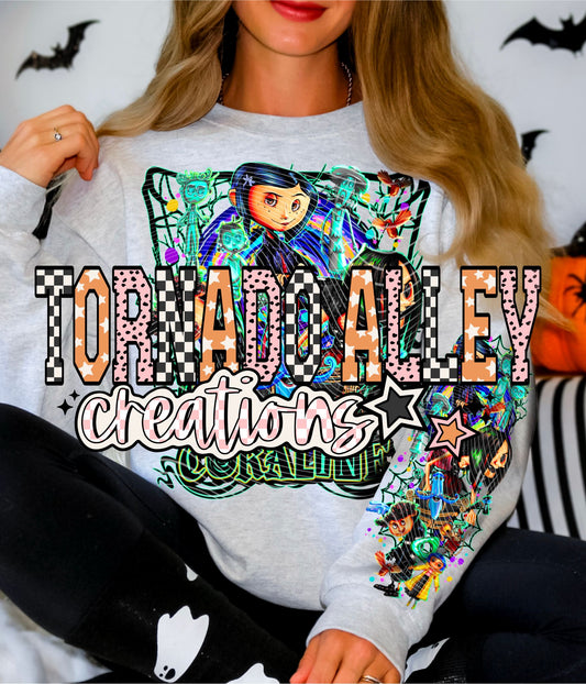 Spooky Buttons Crewneck