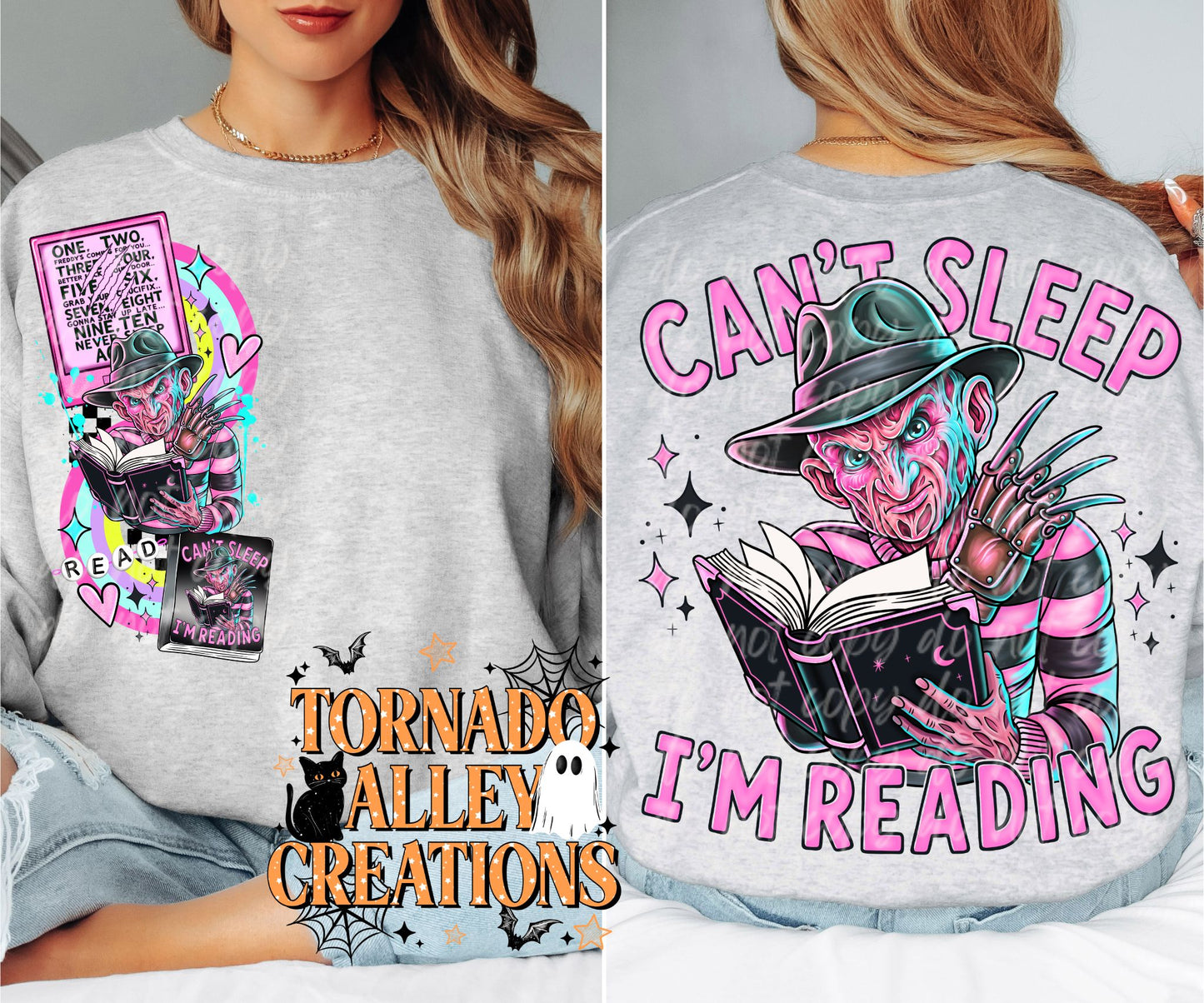 Can't Sleep I'm Reading Crewneck