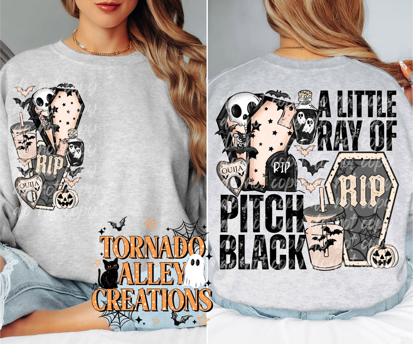 Little Ray of Pitch Black Crewneck
