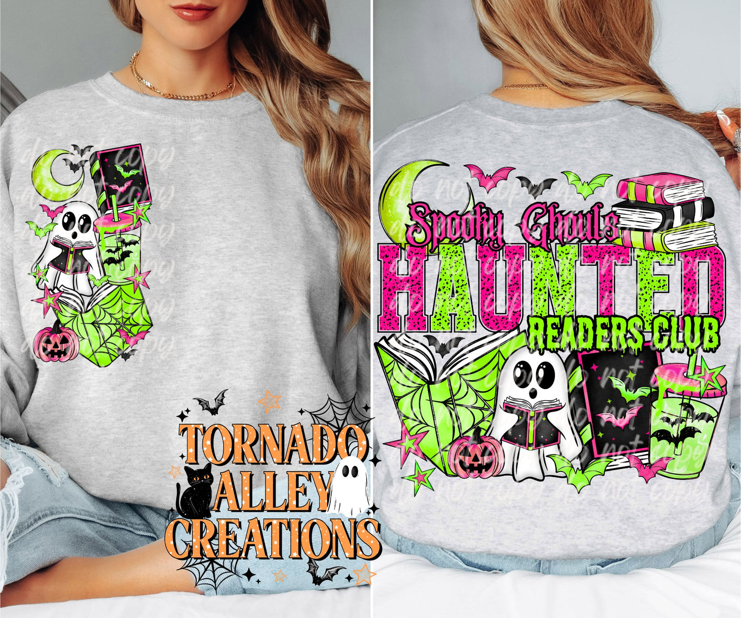 Spooky Ghouls Haunted Readers Club Crewneck