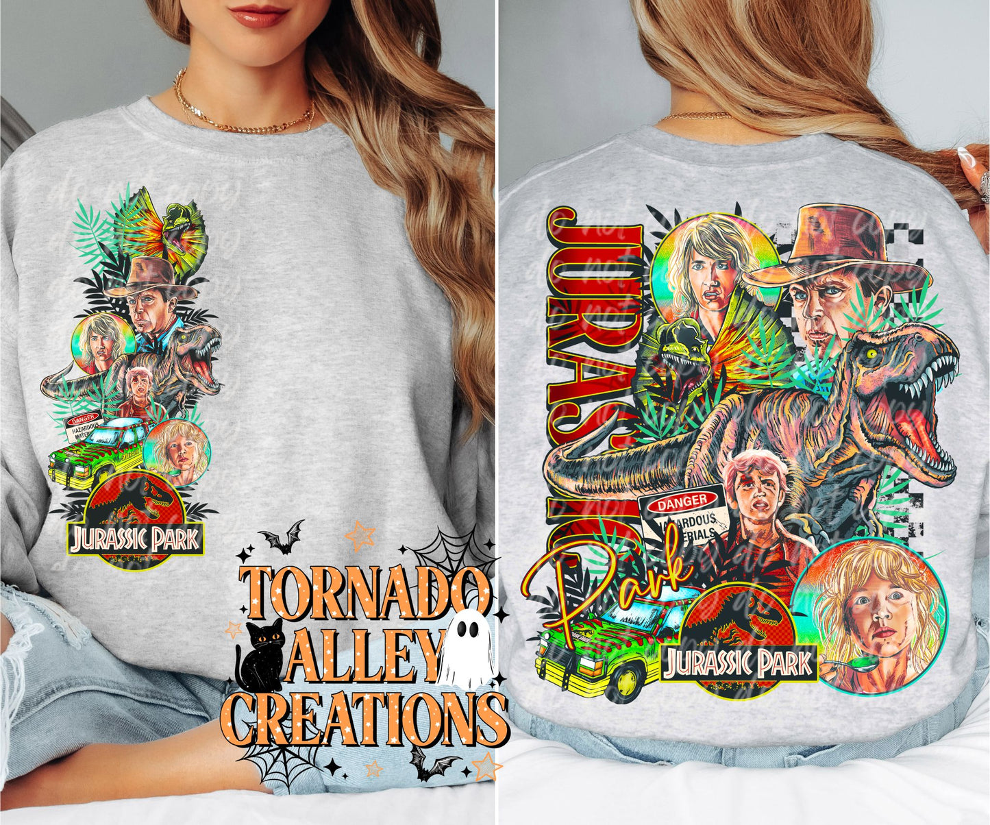 Retro Dinosaurs Crewneck