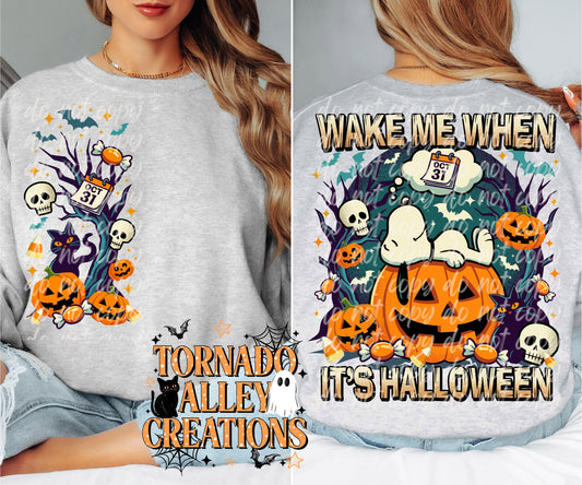 Wake Me When It's Halloween Crewneck