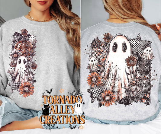 Floral Ghost Crewneck