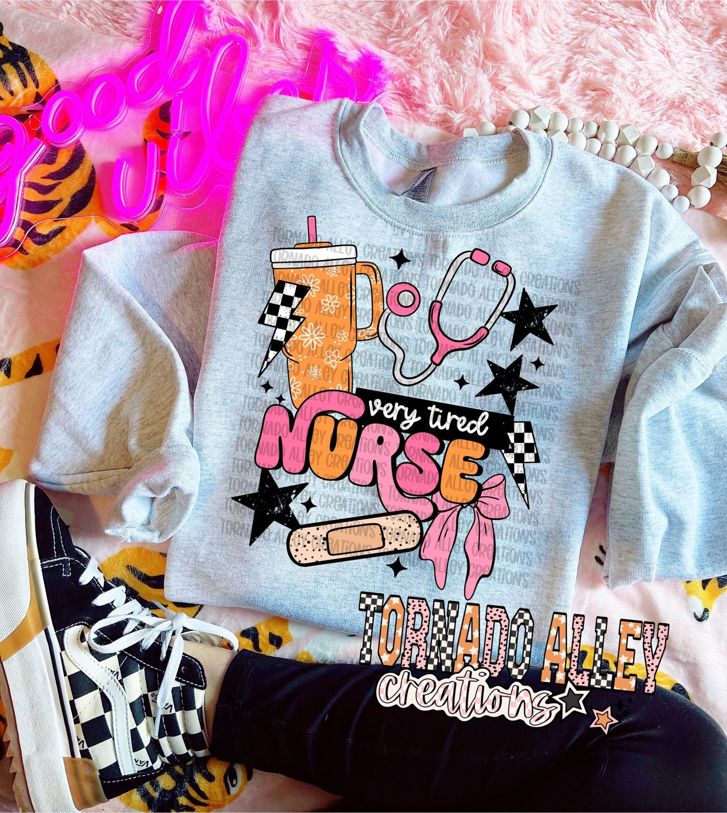 Very Tired Nurse Crewneck