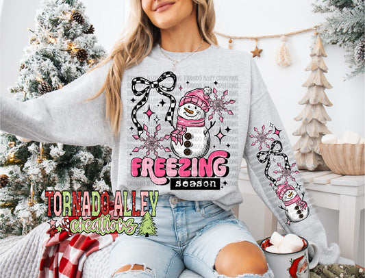 Freezing Season Snowman Crewneck