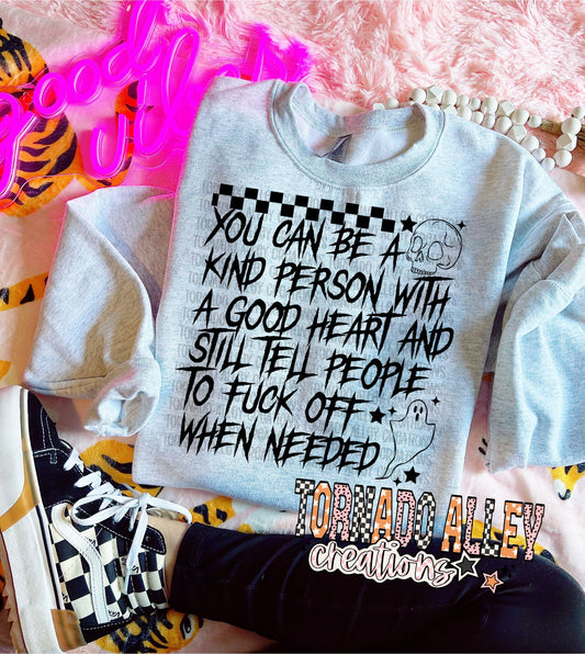 Kind Person With A Good Heart Crewneck