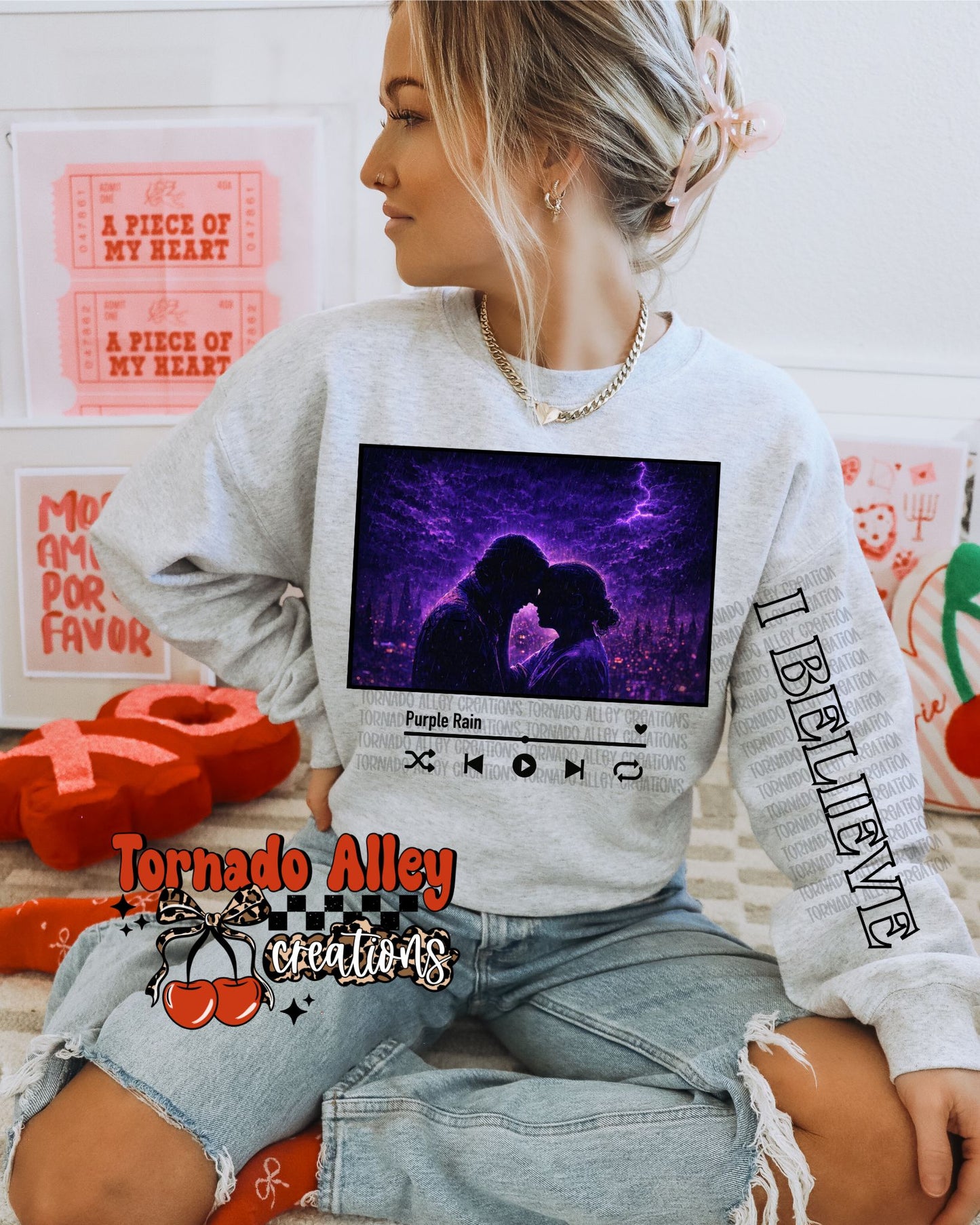 Retro Purple Crewneck