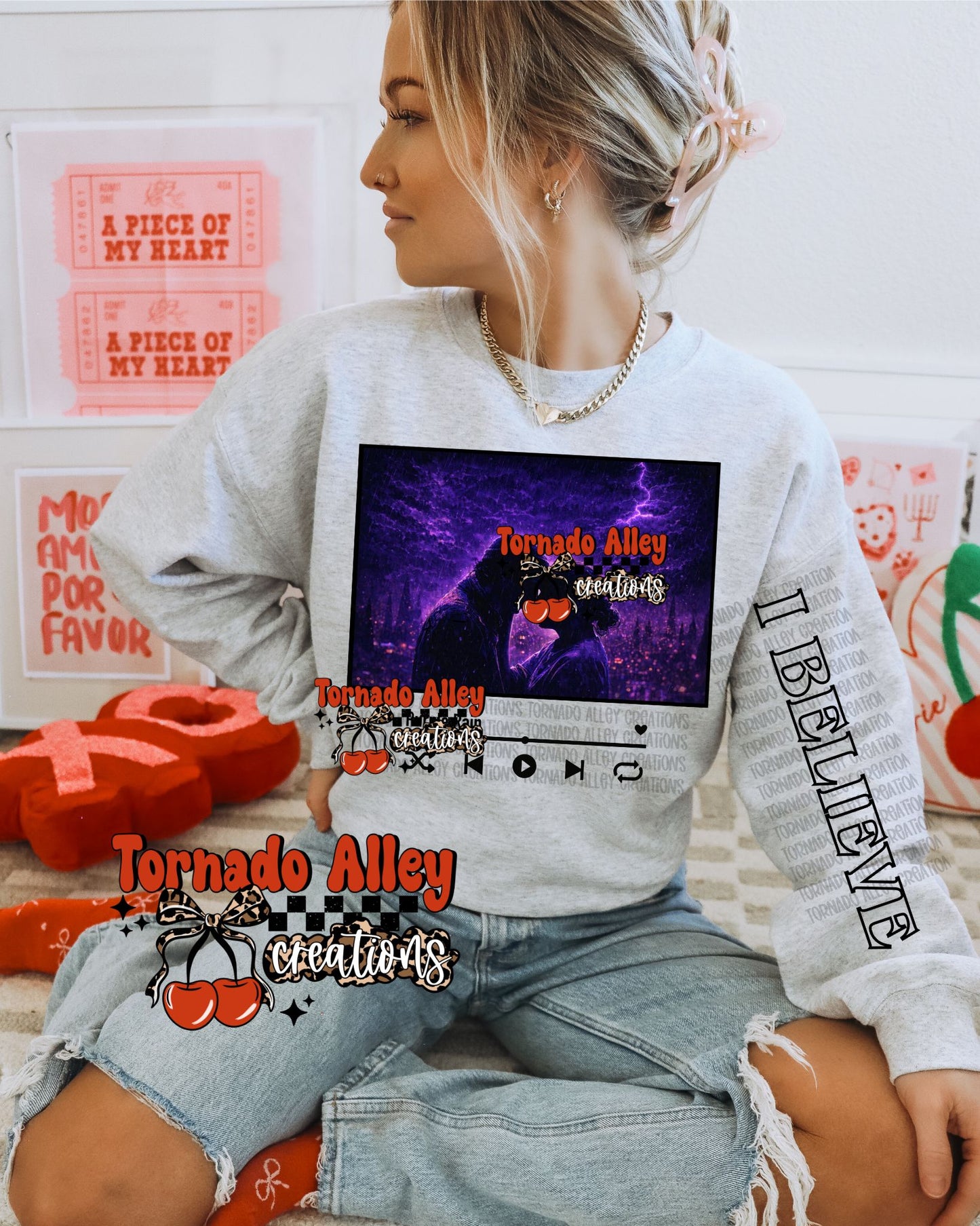 Retro Purple Crewneck