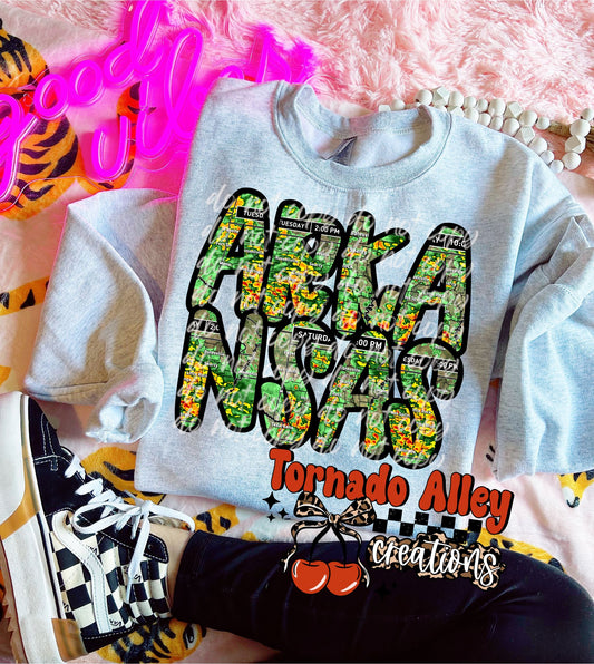 Arkansas Weather Radar Crewneck
