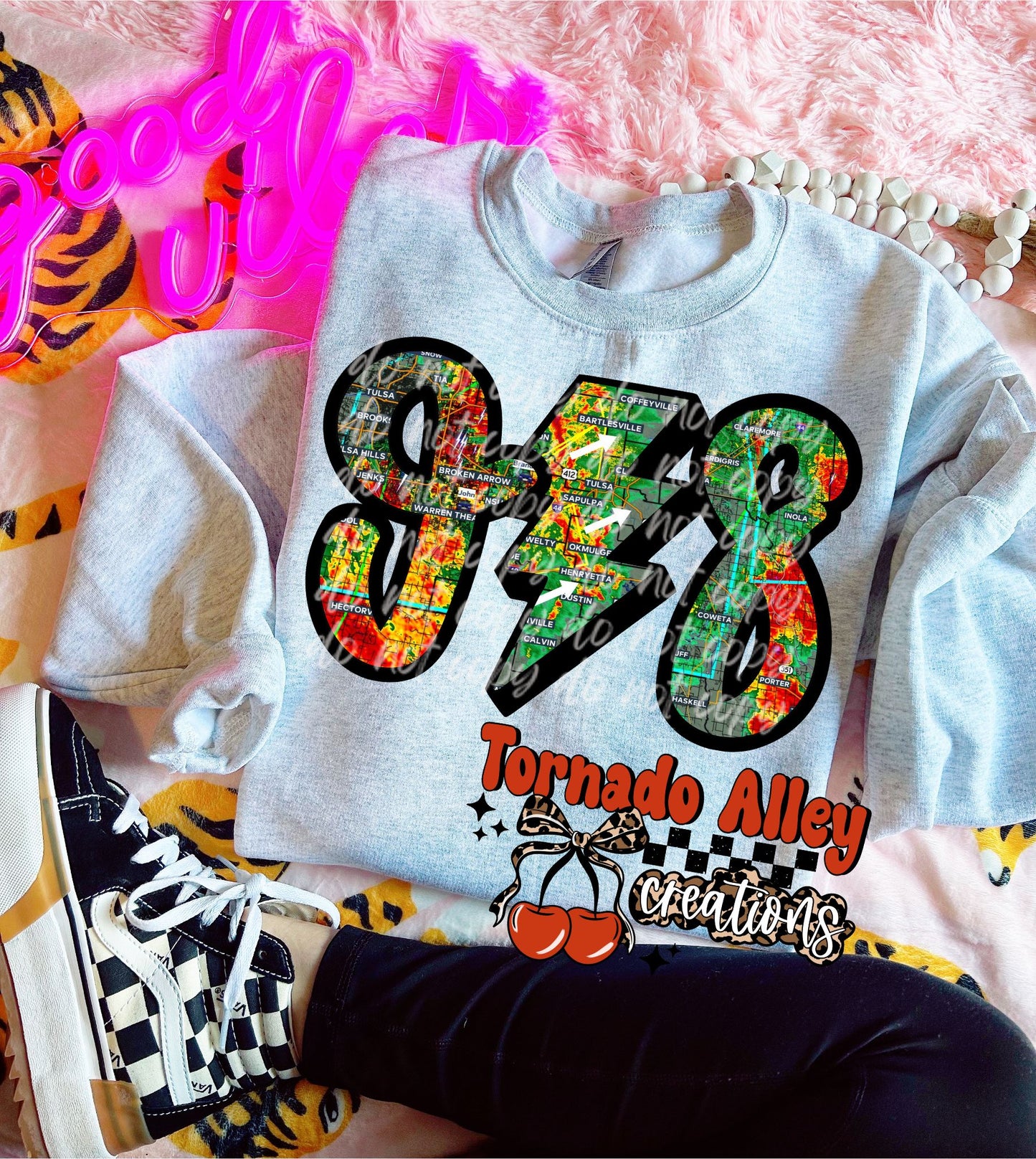 918 Oklahoma Weather Radar Crewneck
