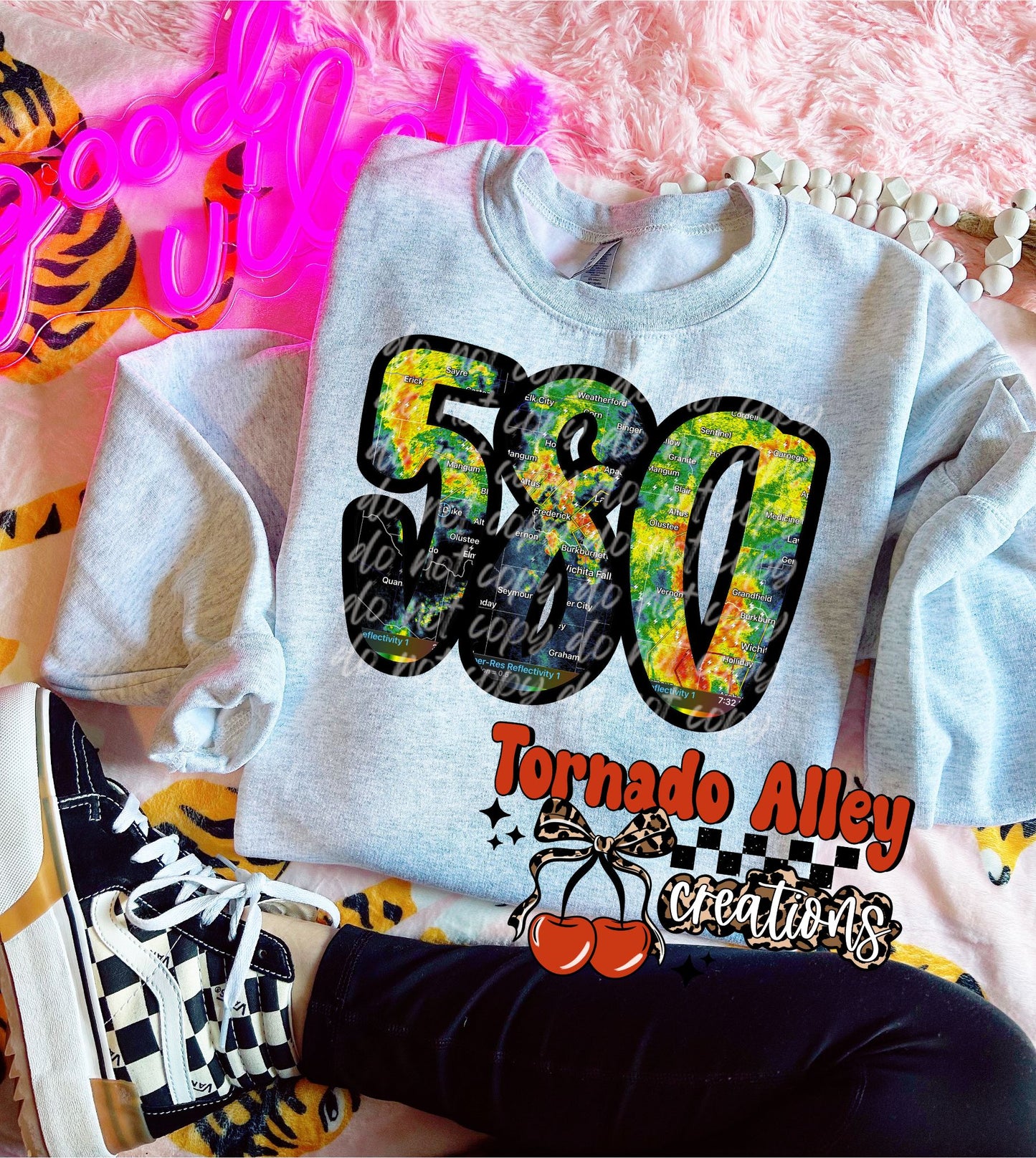 580 Oklahoma Weather Radar Crewneck