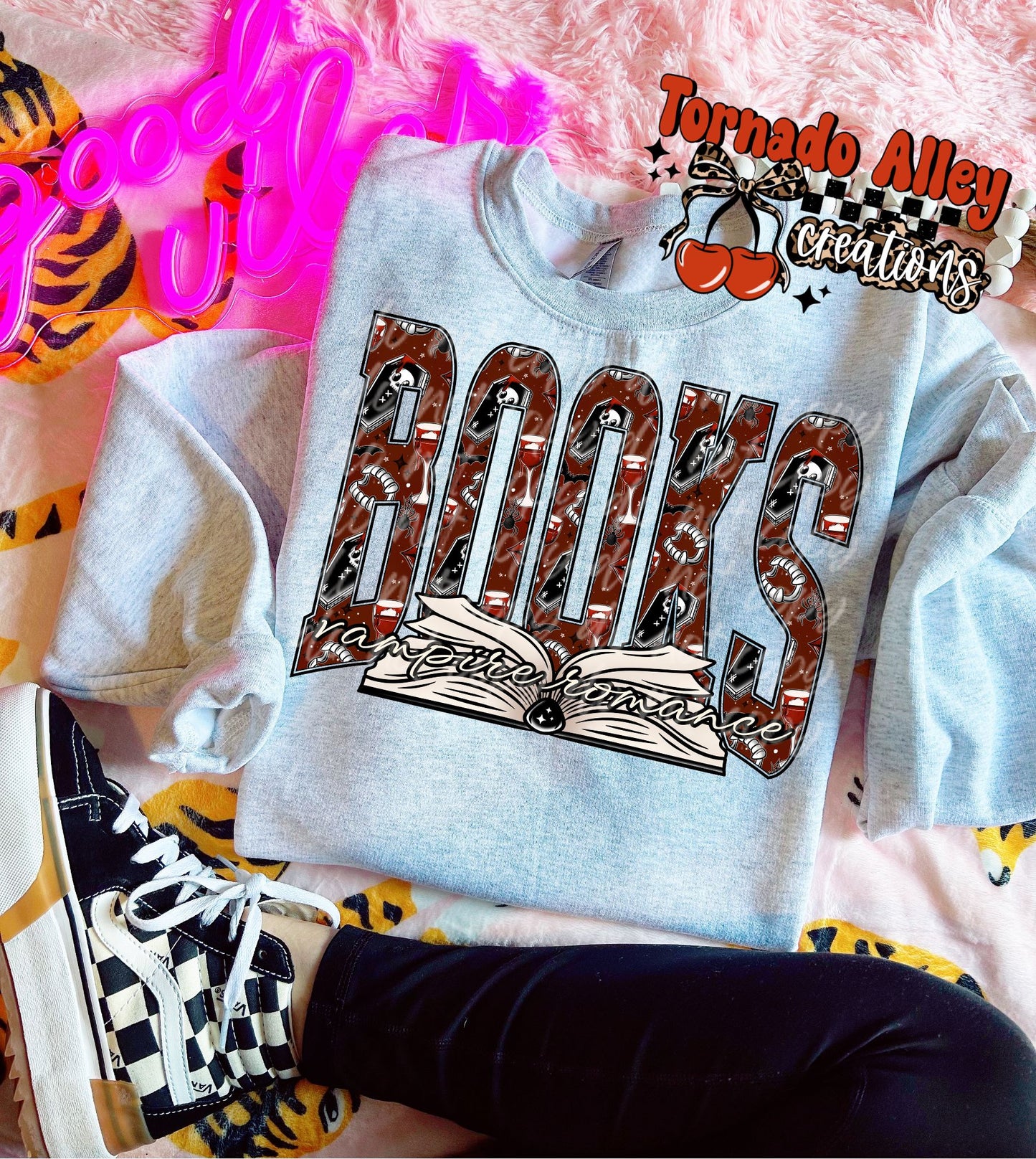 Vampires Romance Books Crewneck