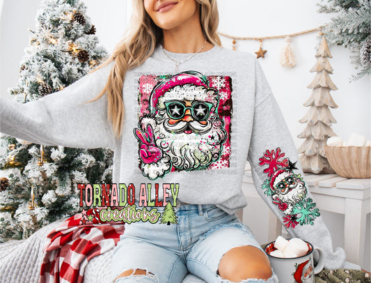 Cute Santa Brushstroke Crewneck