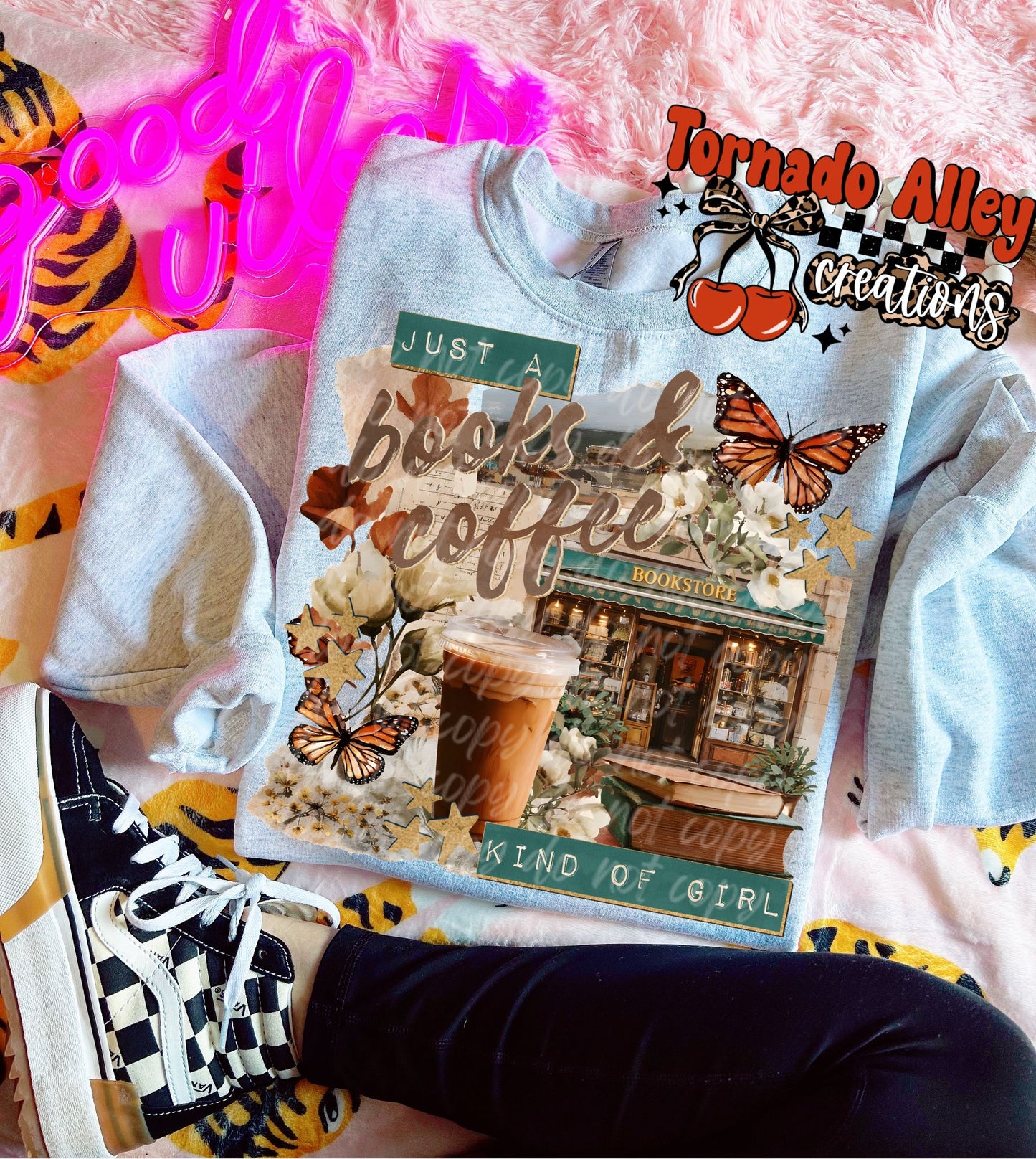 Books and Coffee Kind of Girl Crewneck