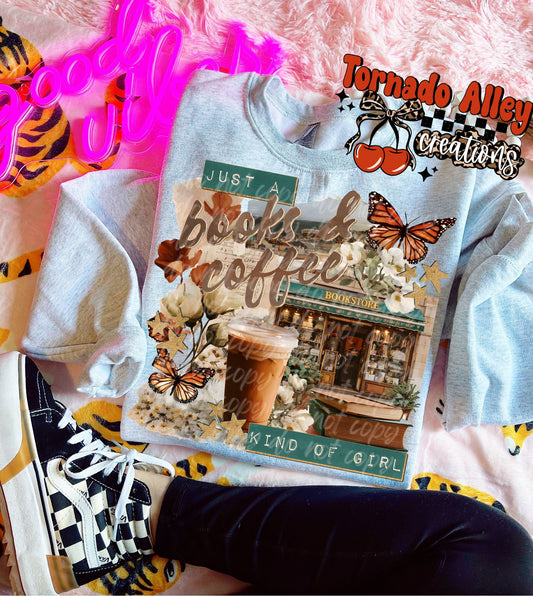 Books and Coffee Kind of Girl Crewneck